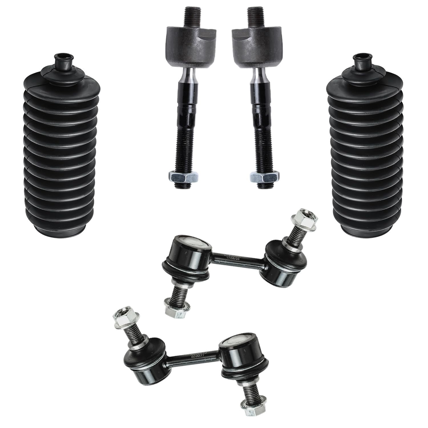 Detroit Axle - 14pc Front Suspension Kit for 2003 2004 2005 2006 2007 Honda Accord [3.0L], 2 Upper Control Arms w/Ball Joints 2 Lower Control Arms 2 Lower Ball Joints 4 Tie Rods 2 Sway Bars 2 Boots