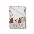 thumbnail image 2 of Animal Soft Flannel Fleece Throw Blanket, Mothers Day with Baby and Mom Maternal Children Fox Rabbit Flowers Family Concept, Cozy Plush for Indoor and Outdoor Use, 50" x 60", Multicolor, by Ambesonne, 2 of 6