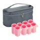 thumbnail image 1 of Rodillos de plástico para el cabello Resistente al calor Rizador de cabello mágico Rulos de rodillo Flequillo Volumen de cabello autoadhesivo Gran agarre Conjunto (conjunto con bolsa), 1 of 5