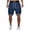 Navy, variant on Shorts Men Casual Men's Summer Solid Color Sports Fitness Breathable Shorts Wine XXXL