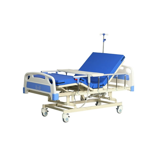 Cama Hospitalaria Eléctrica Con Mesa Y Colchón