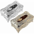 thumbnail image 2 of Luxury European Style Acrylic Tissue Box Ktv Handkerchief Toilet Paper Holder,gold, 2 of 5