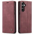 thumbnail image 2 of CaseMe Leather for Samsung Galaxy S24 5G Case, Flip Wallet Leather Case with Card Holder Magnetic Closure Shockproof Kickstand Protective Phone Cases Cover for Samsung Galaxy S24 5G 6.2-inch,Wine Red, 2 of 12