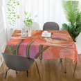 thumbnail image 3 of Yayeee Tablecloths 54" x 54" Rectangle Wrinkle Resistant Party Table Cover, Abstract Pink Flowers, 3 of 8