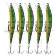 thumbnail image 2 of FLAMEEN 5Pcs Artificial Simulation Minnow Long Shot Lure Bait With Treble Hook Fishing Accessory,Minnow Lure Bait,Lure Bait, 2 of 8