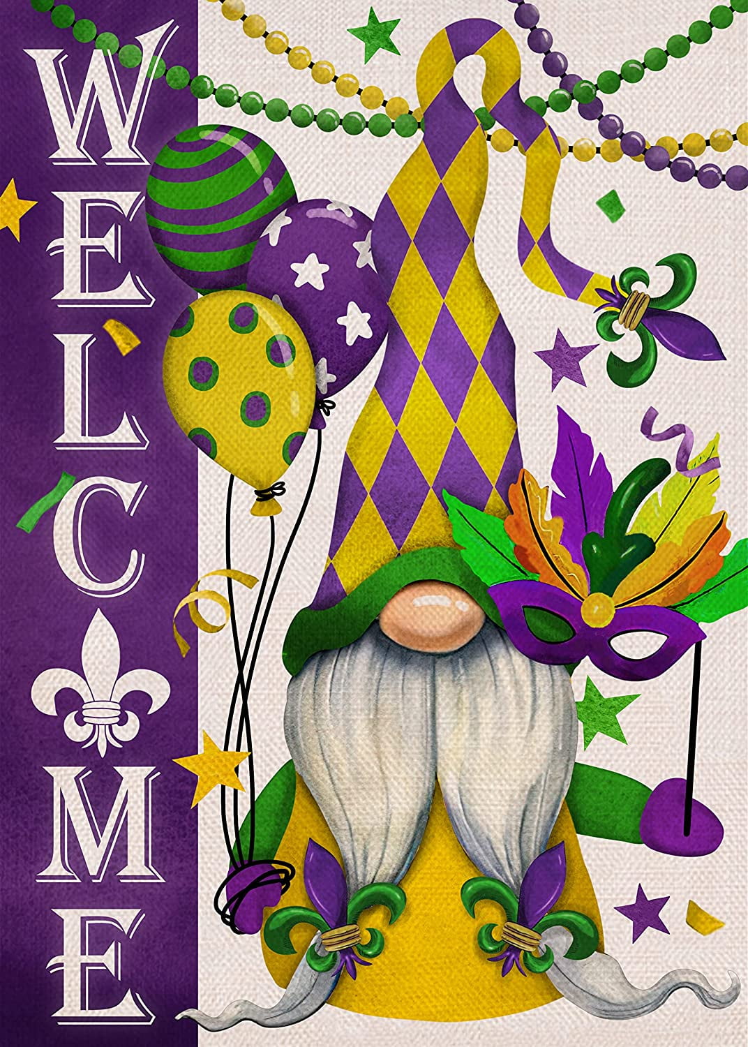 36 Pcs Mardi Gras Decorations Mardi Gras Wooden Ornaments Purple Yellow  Green Hanging Ornaments for Tree Gnome Crown Mask Wooden Ornament for  Carnival
