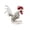 White, variant on Halloween Rooster Skeleton Statue Decorations,Animal Skeleton Figurine,Full Body Chicken Skeleton Bones,Resin Scary Rooster Skeleton Sculpture Decoration for Haunted Houses Indoor Outdoor