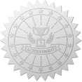 thumbnail image 2 of 2" Trophy 1st Achievement Silver Foil Embossed Stickers Certificate Seals Self Adhesive Sticker 100Pcs Decor Labels for Awards Wedding Invitation Graduation Certificates Envelopes Diplomas, 2 of 8