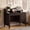 Espresso Brown, variant on Catrimown Computer Desk with Drawers, 47.2 inch White Desk with Monitor Stand, Home Office Desk with Hutch Shelf for Small Space, White