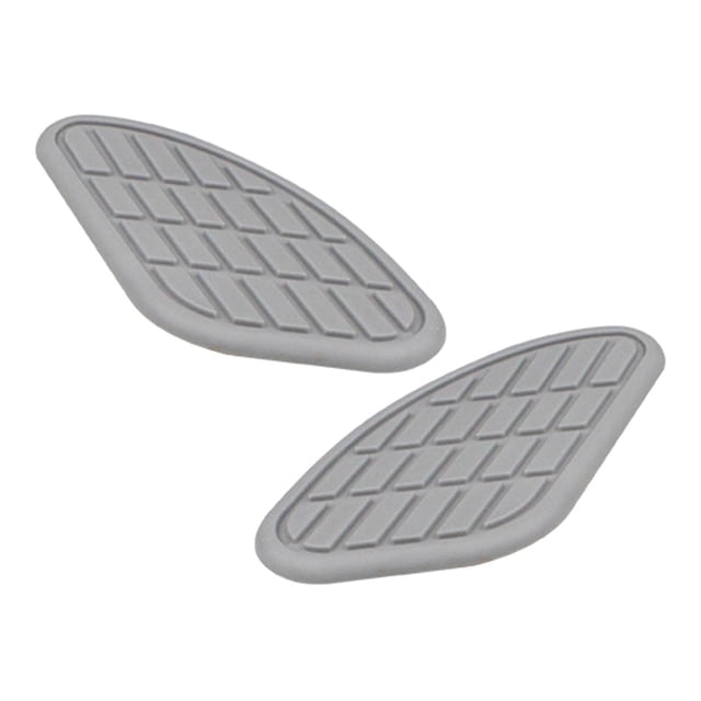 2 protectores de tanque de motocicleta, almohadillas de tracción laterales, protectores antideslizantes, calcomanías de repuesto Gris