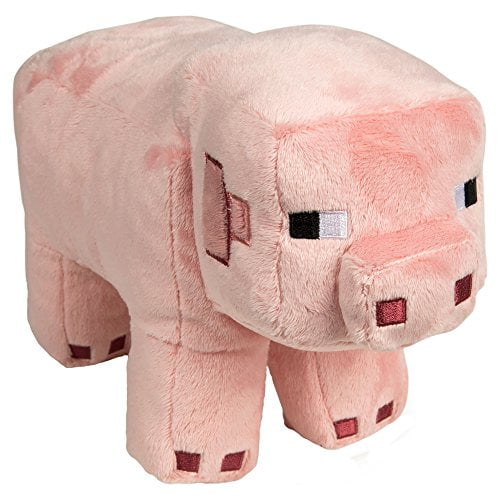 Minecraft Peluche Cochon 12 Pouces avec Étiquette Suspendue