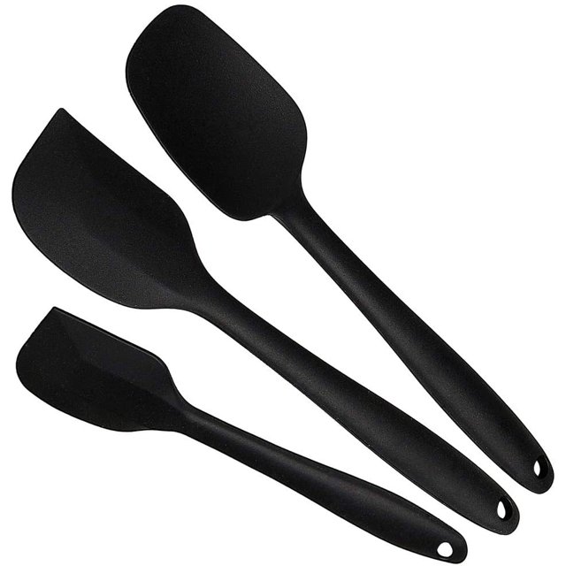 Set Of 3 Silicone Spatulas, Heat Resistant Non-Stick Kitchen Silicone Maryse For Pastry
