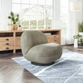 thumbnail image 5 of Myanmar Accent Chair Olive Green Accent Chair, Modern Style, Shearling style fabric, Plywood, Indoor Living, 5 of 12