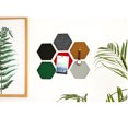thumbnail image 2 of Multifuncional innovador hexagonal fieltro etiqueta de la pared removible autoadhesivo EVA Abanopi 12mm, 2 of 7