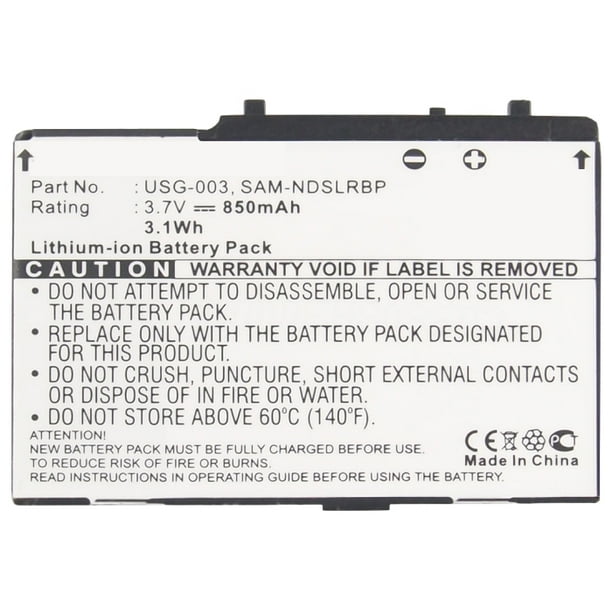 Synergy Digital Game Console Battery Works With Nintendo Ds Lite Game Console Li Ion 3 7v 850 Mah Ultra High Capacity Compatible With Nintendo C Usg A Bp Eur Battery Walmart Com Walmart Com