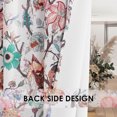 thumbnail image 5 of NICETOWN Blackout Curtains for Bedroom, Vintage Floral Print Curtain Drapes Thermal Insulated Grommet Window Curtains for Living Room, Coral Red, 2 Panels, 5 of 7