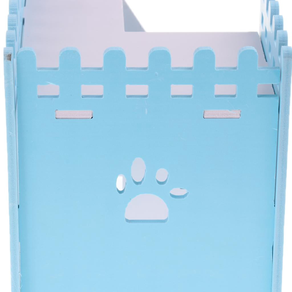 Funny Small Pet Rabbit Mice Chinchilla Guinea Hamster House Cage Toy Exercise Blue