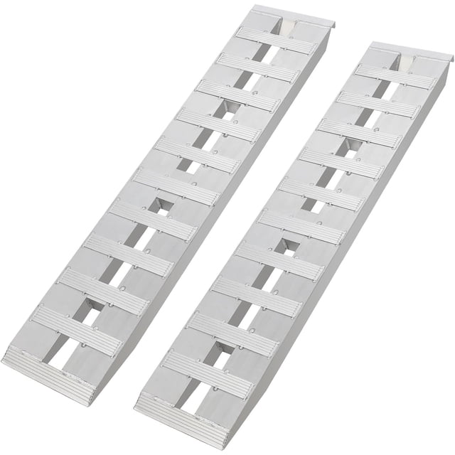 10000 Lbs 96 In x15 In Aluminum Loading Ramps 2-Pack Heavy Duty Trailer Ramps for Trucks ATVs Tractors and Auto Haulers