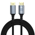 thumbnail image 2 of 8K 4K DisplayPort Cable 1.4, 6FT DP Cord (8K@60Hz, 4K@144Hz, 2K@240Hz/165Hz), 32.4Gbps High Speed Display Port Cable for Gaming Monitor, HDR/FreeSync/G-Sync, 2 of 11