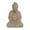 Beige Meditating Solid Buddha 8" x 7" x 12", variant on 8" x 12" Dark Gray Ceramic Meditating Buddha Sculpture with Engraved Carvings and Relief Detailing, by CosmoLiving by Cosmopolitan