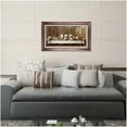 thumbnail image 4 of The Last Supper by Leonardo Da Vinci The World Classic Art Reproductions,Giclee Prints Framed WallArt for Home Decor,Image With Liner Size:30x16 inches,Brown Gold Framed Size:33.75x19.75 inchs, 4 of 7