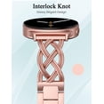 thumbnail image 2 of Wearlizer Celtic Bracelet Band Compatible with Samsung Galaxy Watch 9/8 40mm 44mm & Watch 8 Classic 46mm Women, Dressy Stainless Steel Jewelry Link Strap, Elegant Metal Watch Band, 2 of 7