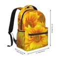 thumbnail image 2 of Balery 3D Sunflowers Mochila Escolar Impresa, Mochila Ligera para Viajes Casual, Mochila Duradera y Cómoda Multifuncional, Mochila para Laptop-One Size, 2 of 5