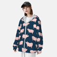thumbnail image 3 of Lsque Pig 1 Pattern UPF 50+ Lightweight Sun Protection Men's Women's Long Sleeve Shirt, Hoodie Performance -3X-Large, 3 of 7
