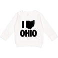 thumbnail image 2 of Inktastic I Love Ohio with State Silhouette Toddler Sweatshirt, 2 of 4