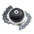 thumbnail image 1 of Cabezal para comer malas hierbas, actualización eléctrica sin tarjeta, hilo de 10 mm, desbrozadora de césped, cabezal de corte de cadena, para macizos Negro Sunnimix Cabeza de comedor de malas hierbas, 1 of 8