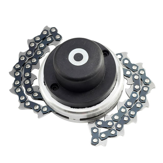 Cabezal para comer malas hierbas, actualización eléctrica sin tarjeta, hilo de 10 mm, desbrozadora de césped, cabezal de corte de cadena, para macizos Negro Sunnimix Cabeza de comedor de malas hierbas