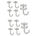 thumbnail image 1 of Gancho de Techo de Acero Inoxidable de 10 Piezas Base Redonda Montaje Superior Gancho de Pared Superior, 1 of 5