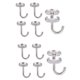 thumbnail image 1 of Gancho de Techo de Acero Inoxidable de 10 Piezas Base Redonda Montaje Superior Gancho de Pared Superior, 1 of 8