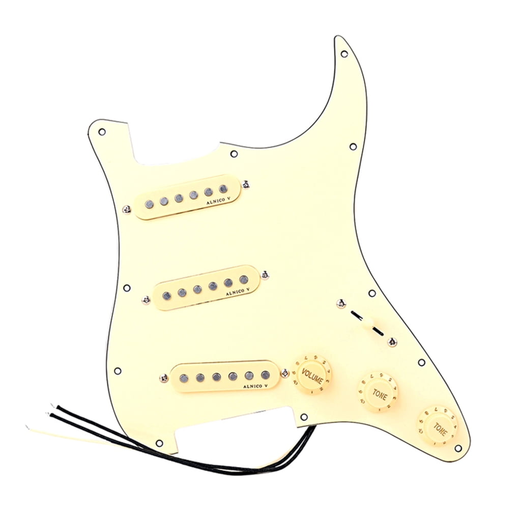 11 Holes Electric Guitar Scratch Plate Loaded Prewired Pickguard Single