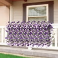 thumbnail image 5 of Xecvkr Artificial Glory Lily Wall Hanging Green Plants Vine Decorative Faux Flower Pink Purple Hot Pink Home Garden Party 1 Piece Purple, 5 of 6