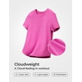 thumbnail image 3 of CRZ YOGA Girls Cloudweight Short Sleeve Athletic T Shirts Active Sports Casual Tees Side Slit Kids Teen, 3 of 6