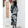 thumbnail image 5 of Sunforyou Kaftan Dresses for Women Plus Size Swimsuit Cover up Caftans Black Butterfly Beach Dresses Loose Soft Loungewear, 5 of 6