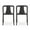 Black, variant on GDF Studio Janely Outdoor Stacking Dining Chair, Set of 2, Black