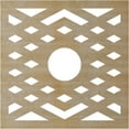 thumbnail image 4 of 38"OD x 9 7/8"ID x 3/8"T Chevron Wood Fretwork Pierced Ceiling Medallion, Birch, 4 of 16