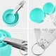 thumbnail image 3 of Juego de 8 tazas y cucharas medidoras de acero inoxidable, juego de tazas medidoras anidadas con mangos de silicona suave al tacto para ingredientes secos y líquidos, cocinar y hornear, 3 of 6