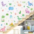 thumbnail image 4 of YOHAVEN Dinosaur Wall Decal PVC Sticker for Living Room Bedroom Playroom Kindergarten Background Wall Decoration, Easy Peel Stick Reusable Art Mural for Home Office Classroom Interior, 4 of 5