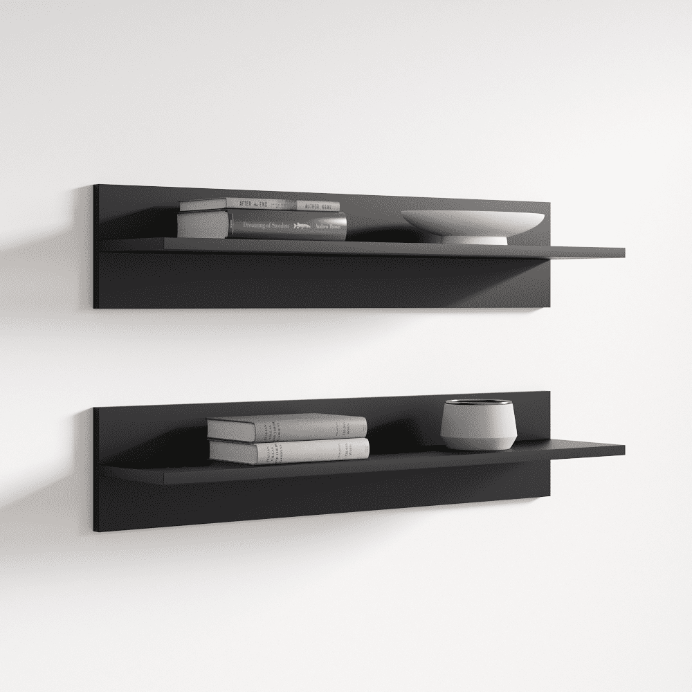 Fly Modular Wall Mounted Floating Shelf (Type-MX) Black