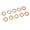 thumbnail image 1 of Copper Oil Drain Plug Washer, Secure Fit M12 Copper Flat Washers 10PCS  for Oil Change, 1 of 7