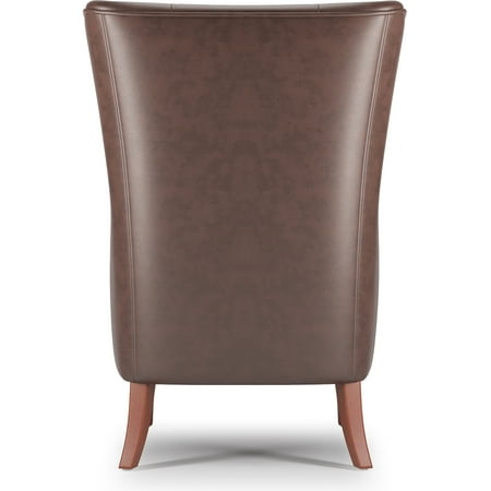 Finch - Morgan Traditional Foam Wing Chair - Chocolate Brown