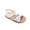 White, variant on Toddler Girl's Sandals – Cute Flat Adjustable Summer Strappy Sandals for Toddler/Little Kid/Big Kid