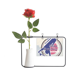 thumbnail image 1 of Deporte skate boarding acuarela ilustración Florero de rosas Unbranded, 1 of 3