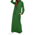 thumbnail image 6 of Celmia Women's Loose Long Sleeve Hooded Dresses Drawstring Sweatshirts, 6 of 7