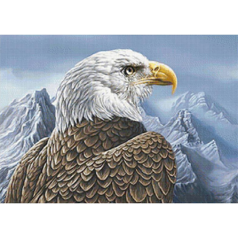 5D DIY Full Drill Diamond Painting Eagle Cross Stitch Embroidery Mosaic Kit 