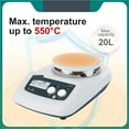thumbnail image 5 of Magnetic Stirrer With Heating Digital Display Thermostatic Stirrer Laboratory Hot Plate Magnetic Mixer 20L ,Easy to Operate, 5 of 5