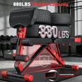 thumbnail image 5 of GIKPAL 8 Positions Multi-purpose Adjustable Weight Bench with Resistance Band,Foldable Workout Bench With Extended Headrest & Preacher Curl for Home Gym, 880lbs Capacity, 5 of 8